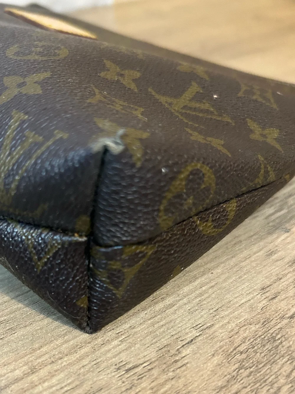 Authentic Louis Vuitton Monogram Toiletry Pouch – Classic Brown & Tan